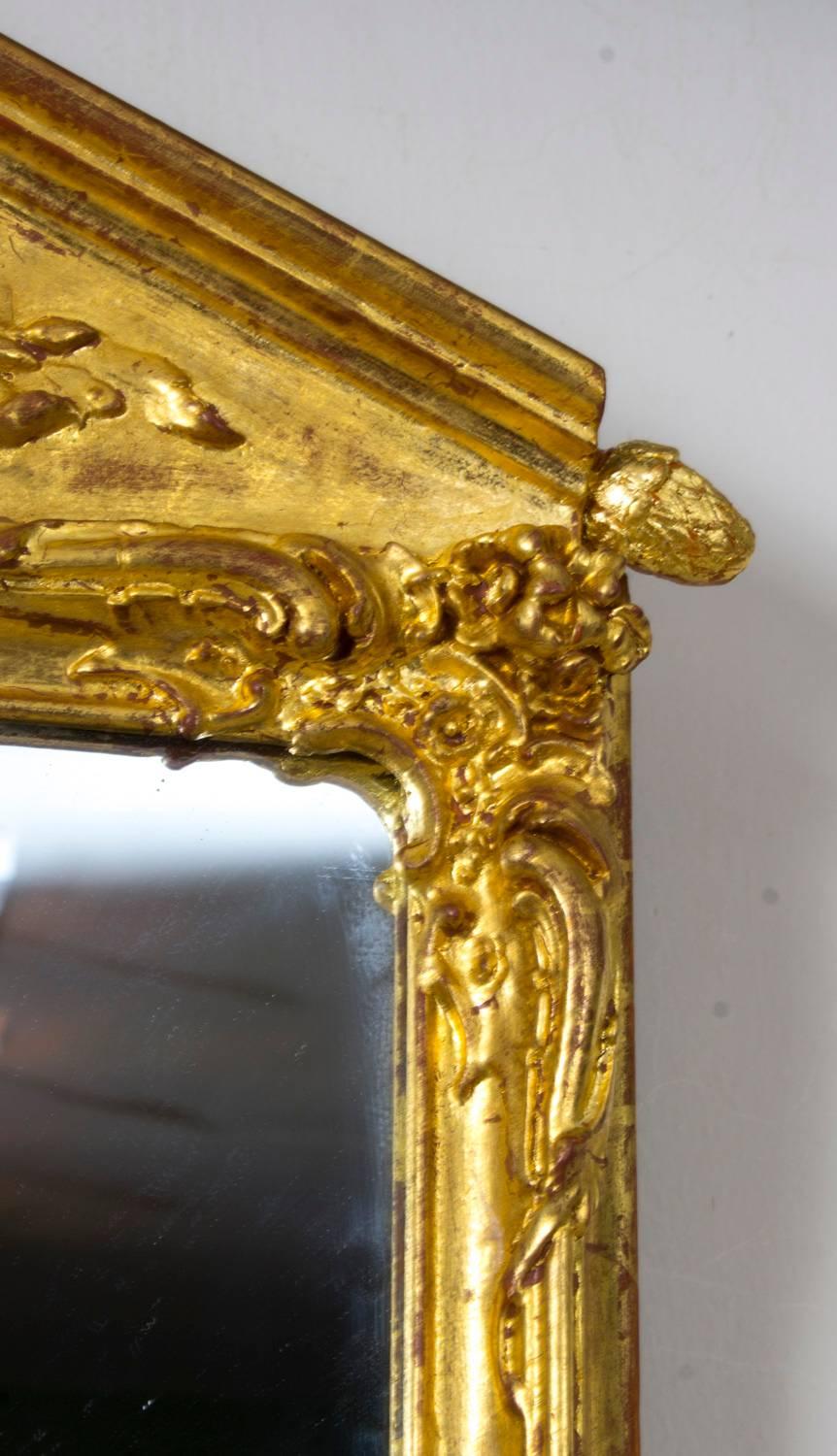 Late 19th Century 19th Century George II Style Gilded Wall Mirror