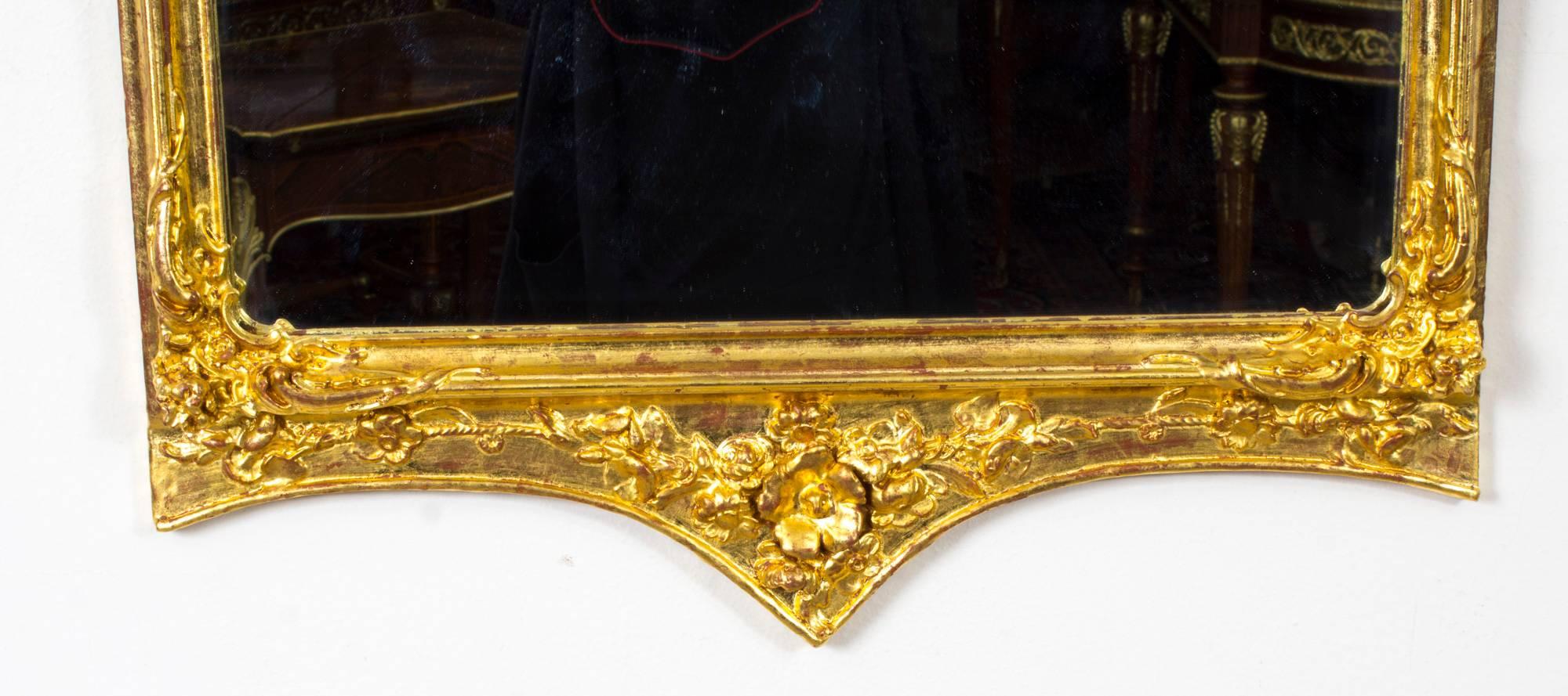 19th Century George II Style Gilded Wall Mirror 2