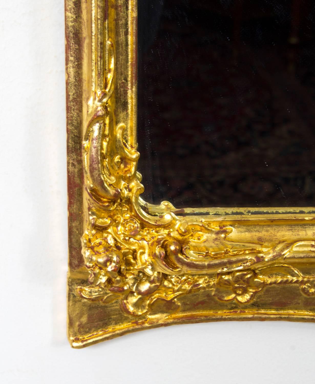 19th Century George II Style Gilded Wall Mirror 3