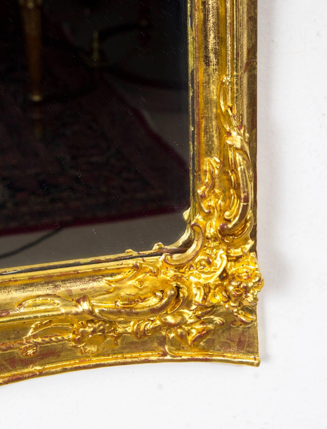 19th Century George II Style Gilded Wall Mirror 5