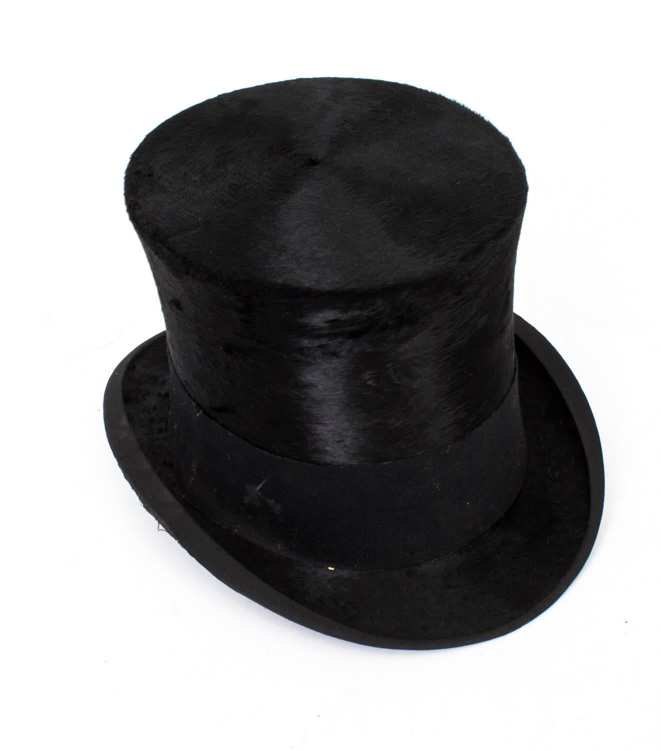 leather top hat