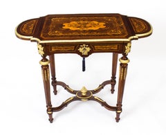 Antique French Louis XV Revival Poudreuse Writing Table, circa 1860