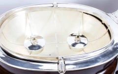 1930s Art Deco Drakes D6 Silver Plated Beef Carving Trolley