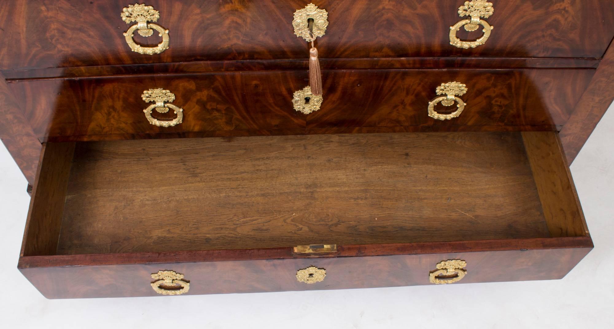 19th Century French Restoration Commode Chest Marble Top 4