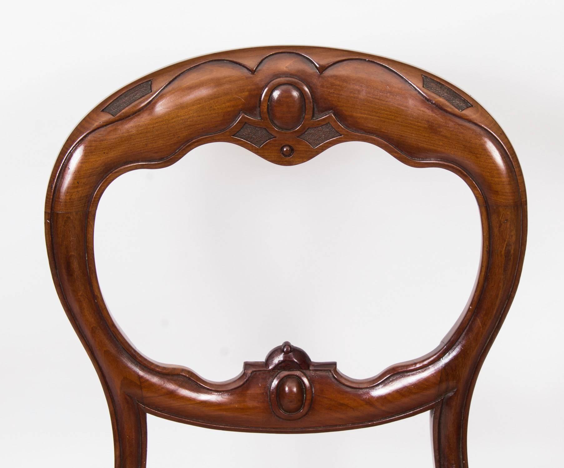 victorian dining chairs mahogany