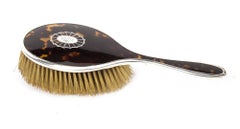 Antique Art Deco Silver Brush Mirror Set, 1923