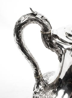 Antique Paul Storr Sterling Silver Coffee Pot on Stand, 1837