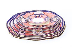 19th Century 93 Piece Booths Ironstone China Dinner Service