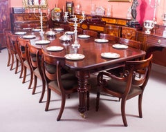 19th Century Flame Mahogany Extending Dining Table