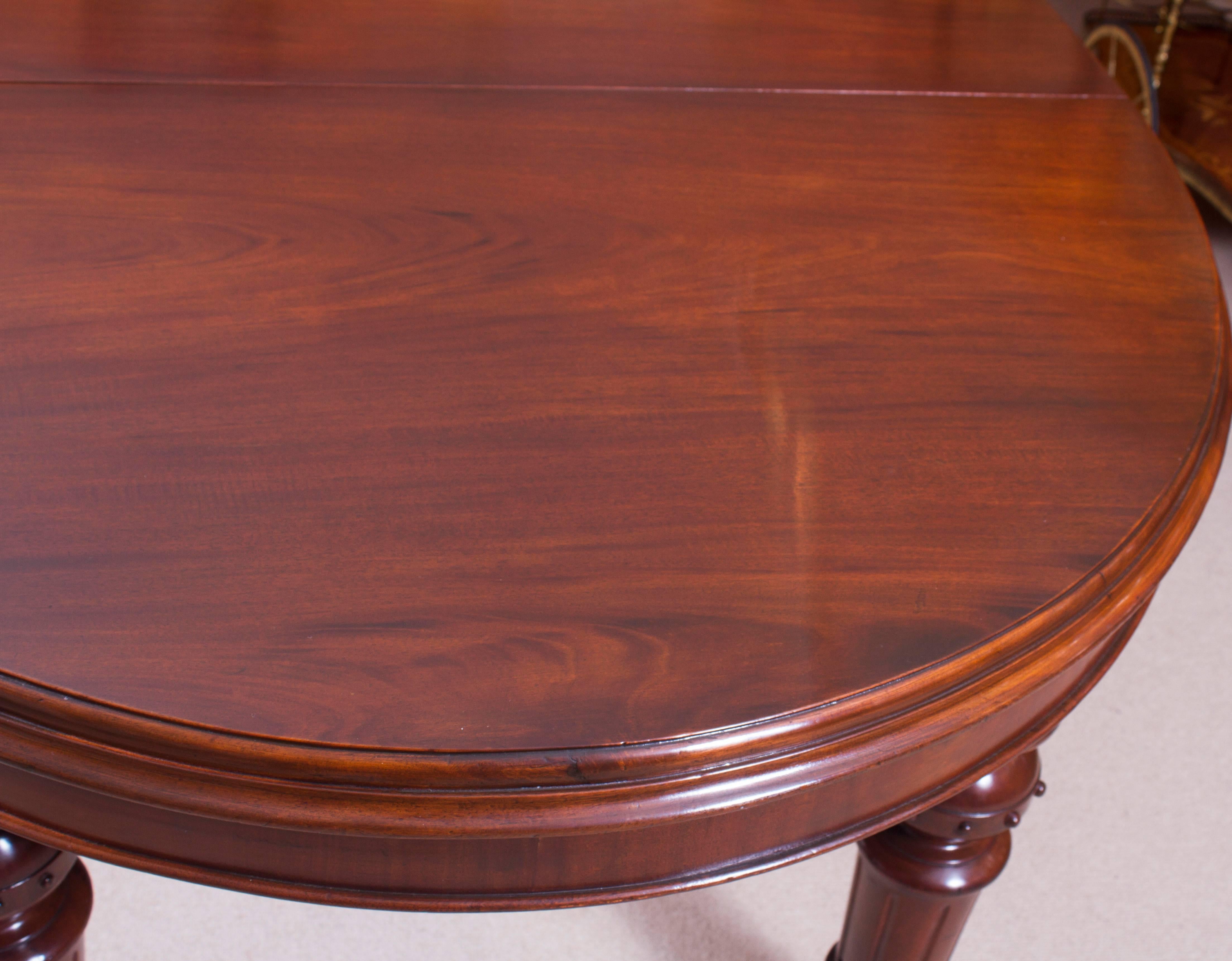 victorian oval dining table