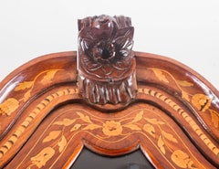 18th Century Dutch Walnut & Floral Marquetry Corner Cabinet