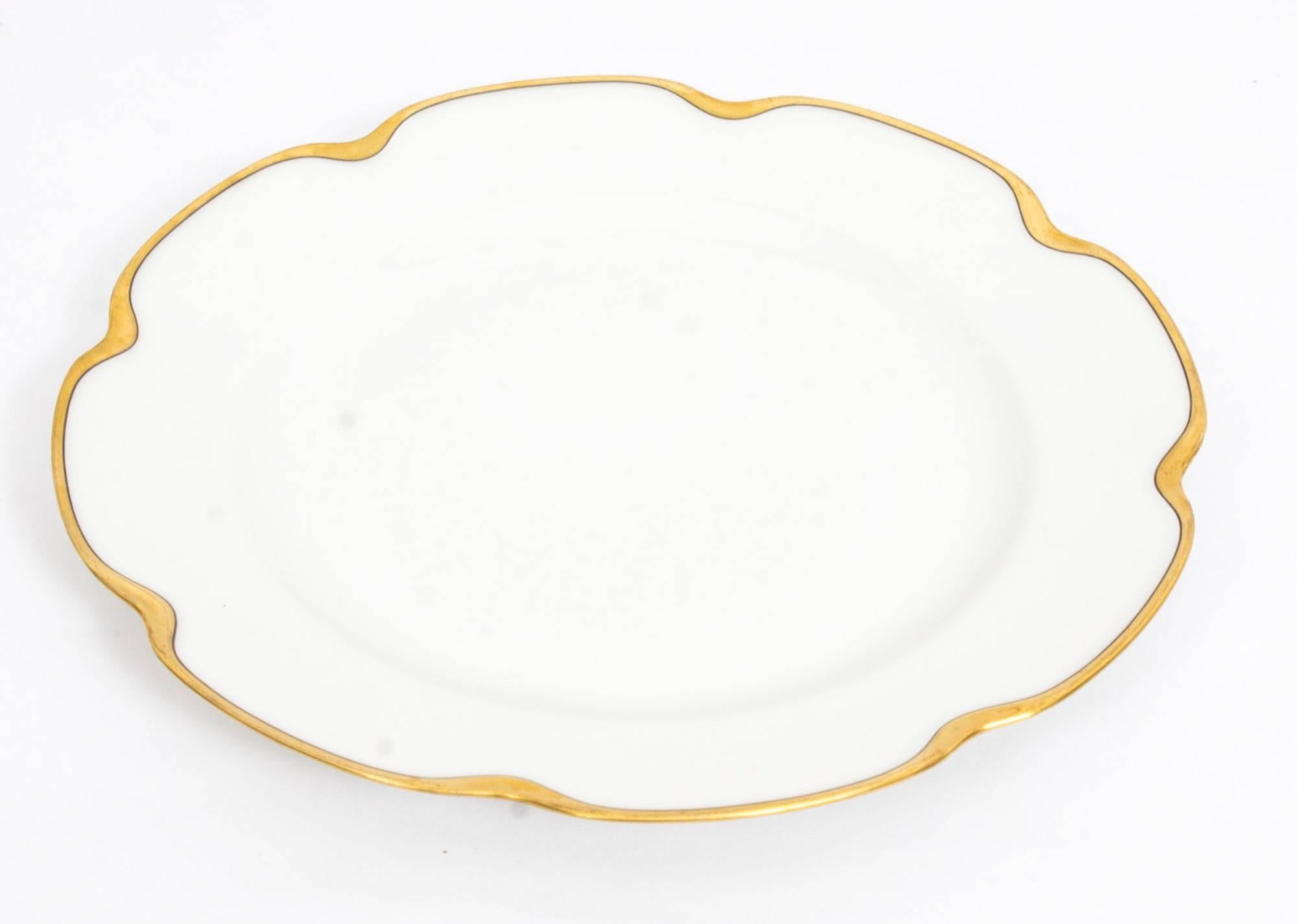 Early 20th Century Limoges Haviland & Co Porcelain 12 x Dinner Service  1