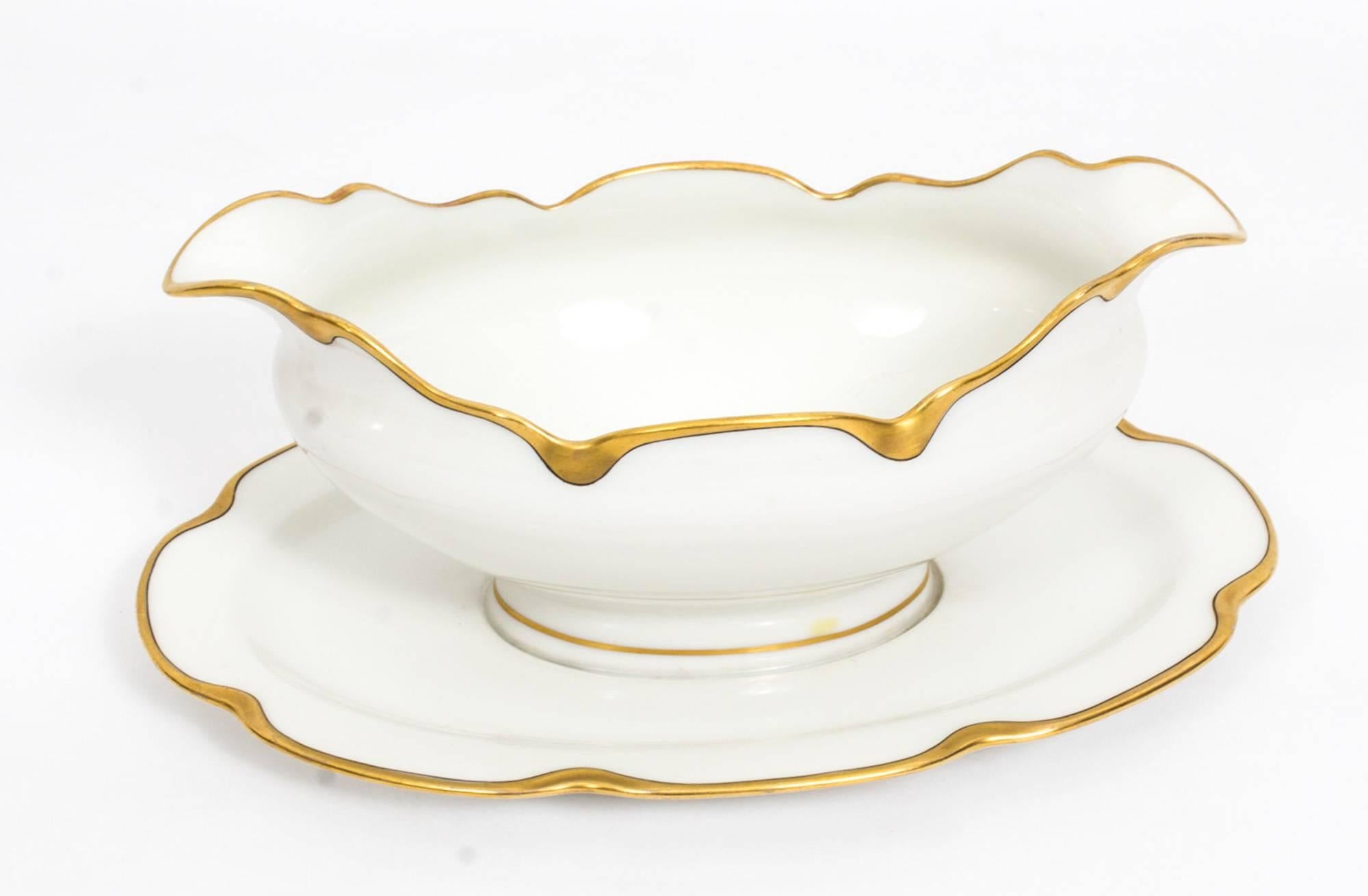 Early 20th Century Limoges Haviland & Co Porcelain 12 x Dinner Service  3