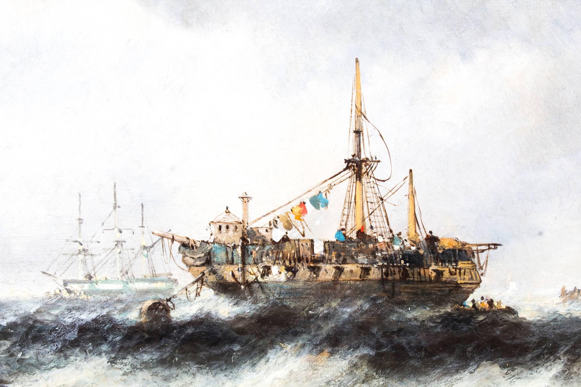 paintings of fishing boats