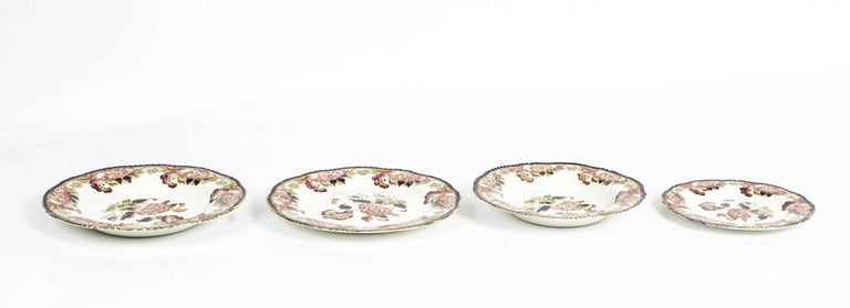 Cambridge Pattern 57 Piece Part Dinner Service by Wood and Son, 19th ...