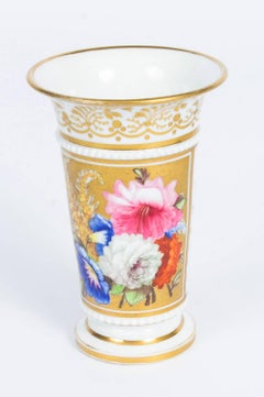 Antique Pair of Coalport Spill Vases Early 19th Century