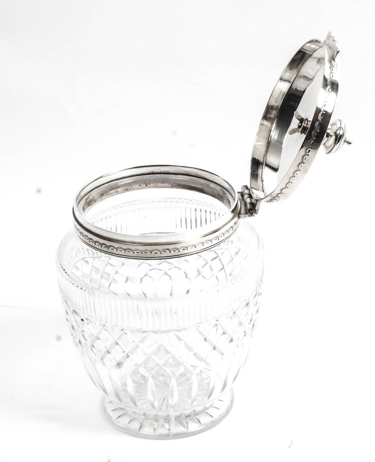 Late 19th Century Silver Plated Tantalus Six Glasses, Two Decanters Roberts and Belk, 19th Century