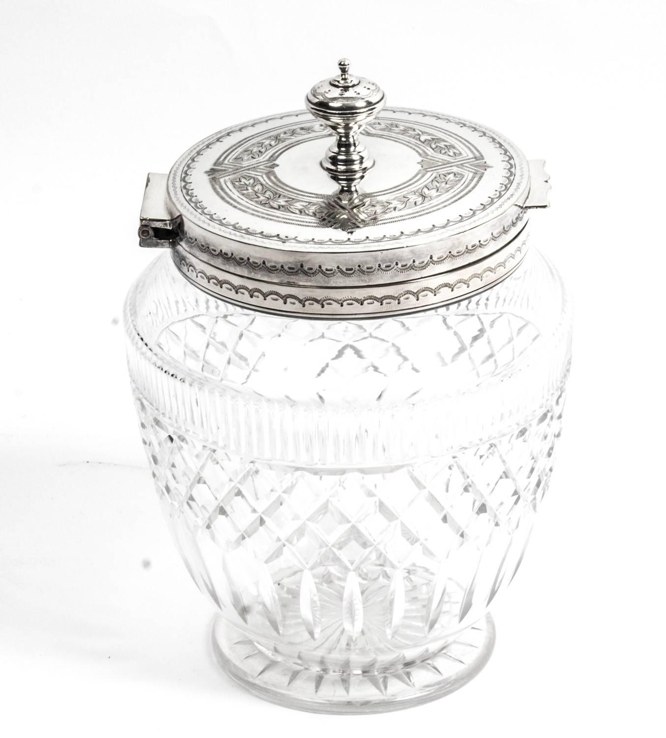 English Silver Plated Tantalus Six Glasses, Two Decanters Roberts and Belk, 19th Century