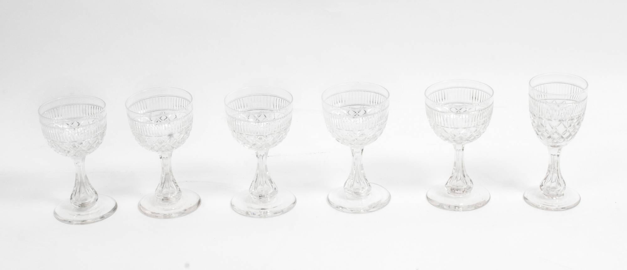 Silver Plated Tantalus Six Glasses, Two Decanters Roberts and Belk, 19th Century 2