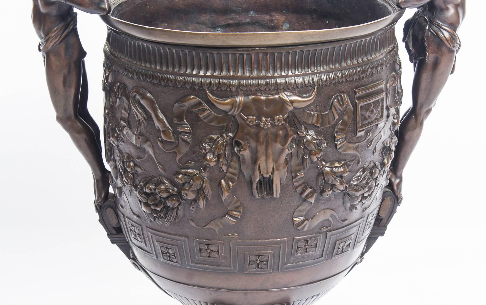 Antique Grand Tour Barbedienne Style Bronze Urn, 19th Century In Excellent Condition In London, GB