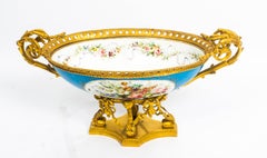 Ormolu-Mounted Bleu Celeste Sevres Porcelain Centrepiece, 19th Century