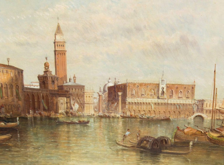 Antique Oil Painting Grand Canal Venice Alfred Pollentine, 1888 at 1stDibs
