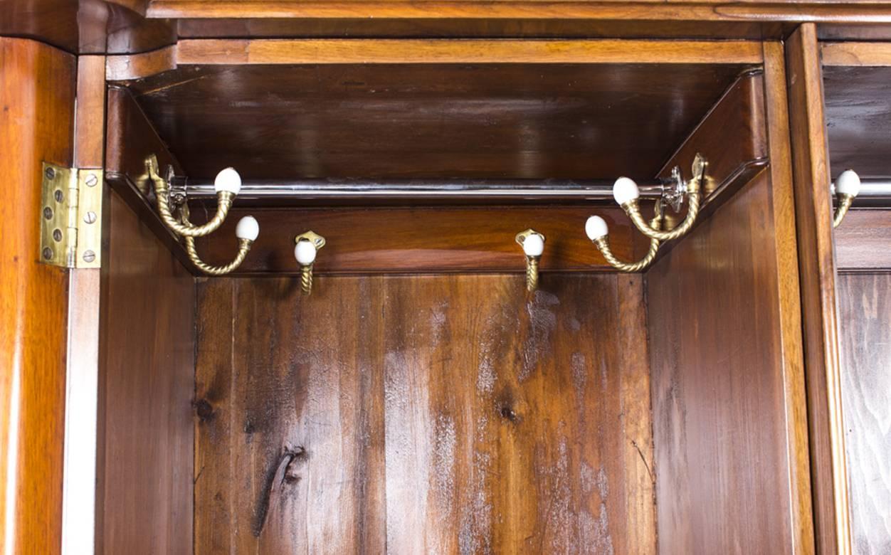 19th Century Victorian Burr Walnut Wardrobe 3