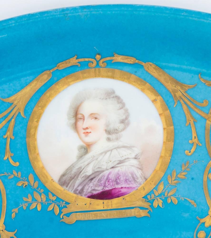 Antique Sevres Porcelain Charger of Louis XVI, 18th Century In Excellent Condition In London, GB