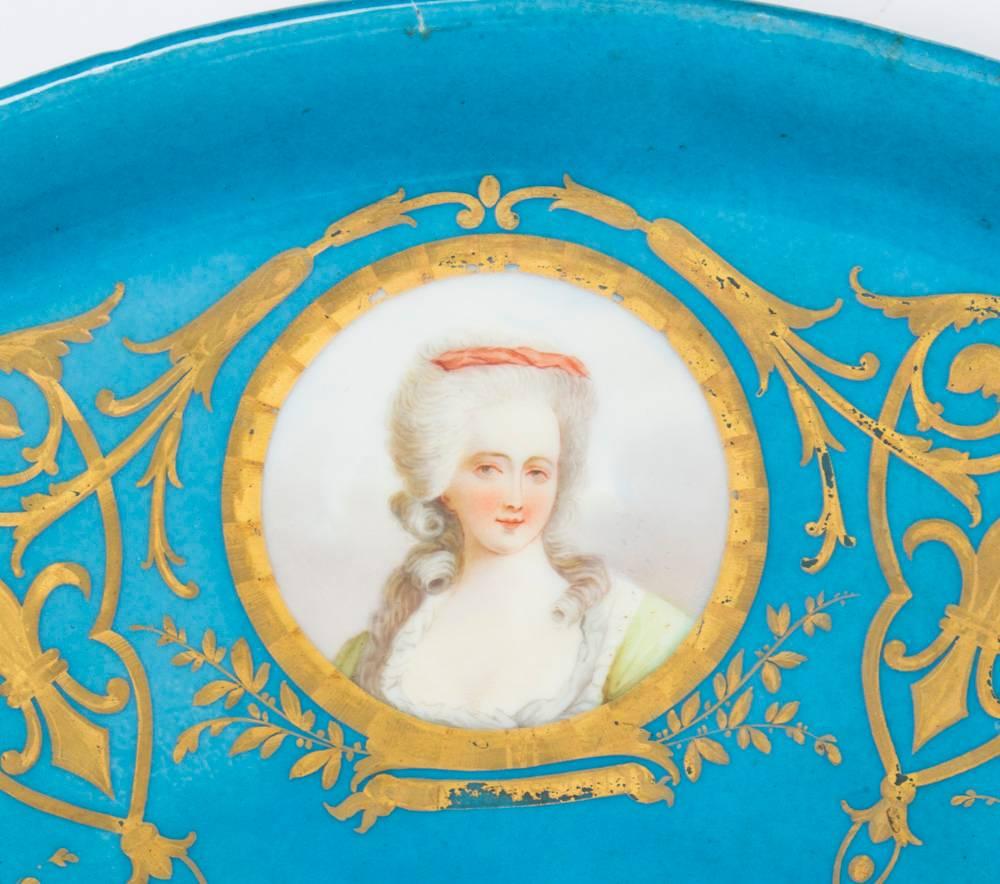 Antique Sevres Porcelain Charger of Louis XVI, 18th Century 3