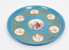 Antique Sevres Porcelain Charger of Louis XVI, 18th Century