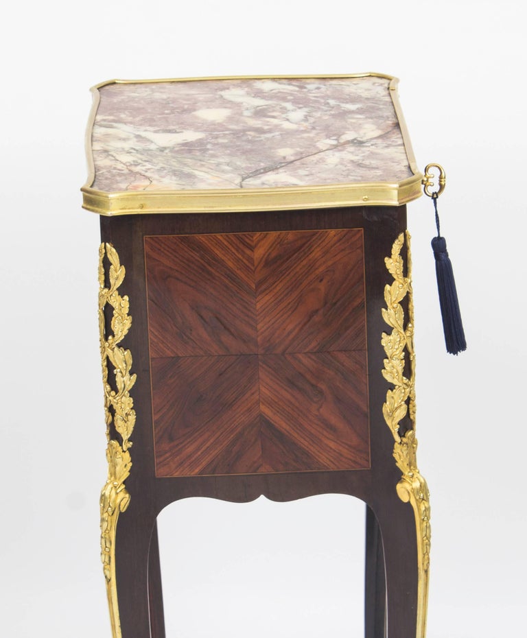 Bronze Antique Napoleon III Table en Chiffoniere G.Trollope & Sons, 19th Century For Sale