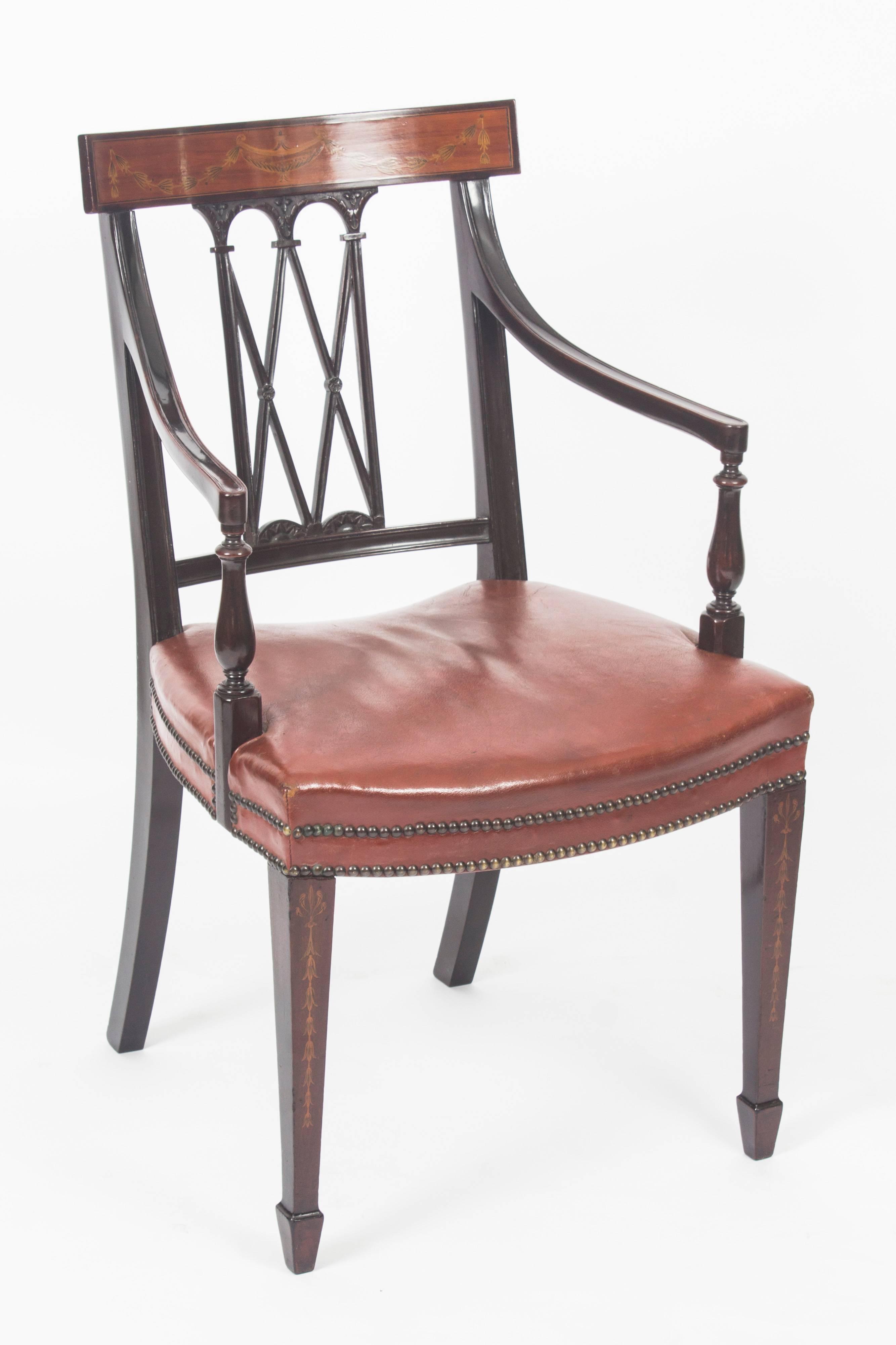 Antique Set 12 Victorian Dining Chairs by Edwards & Roberts, 19th Century In Excellent Condition In London, GB