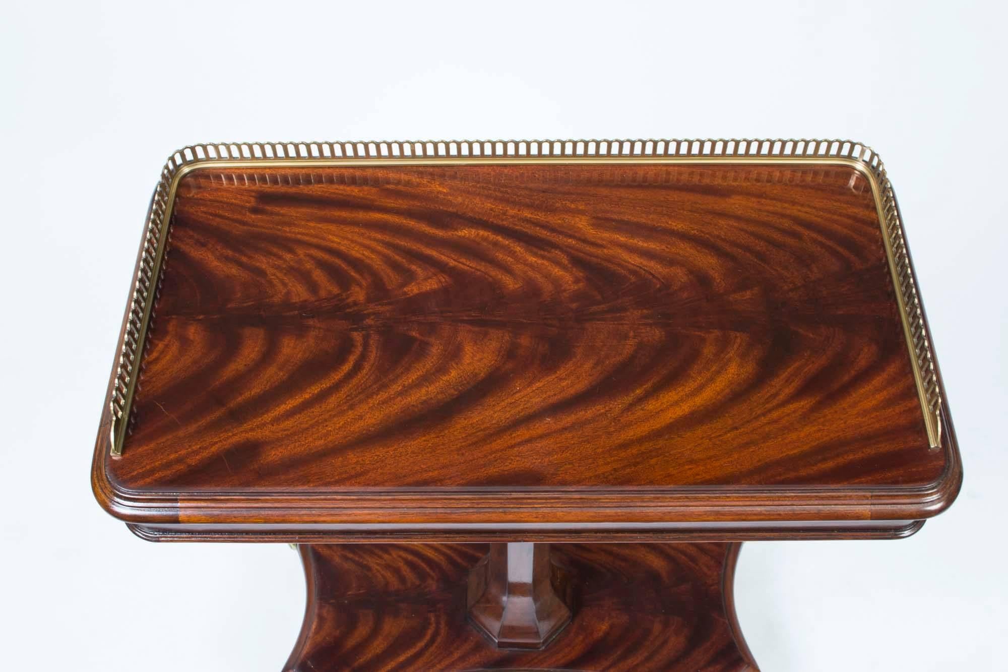 Late 20th Century Regency Style Mahogany Occasional Side