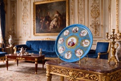 Antique Sèvres Porcelain Charger of Louis XVI, 19th Century