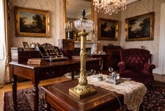 Antique William IV Gilt Bronze Table Lamp, 19th Century