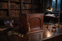 Antique Victorian Table Top Jewellery Collectors Cabinet 19th Century