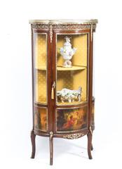Ancienne Vitrine de cabinet en Vernis Martin, circa 1900
