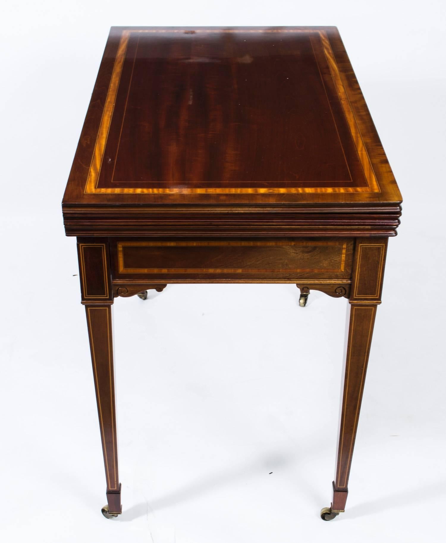 Early 20th Century Antique Edwardian Mahogany Games Roulette Table, circa 1900