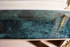 Antique Roman Console Table with Mirror and Marble Top