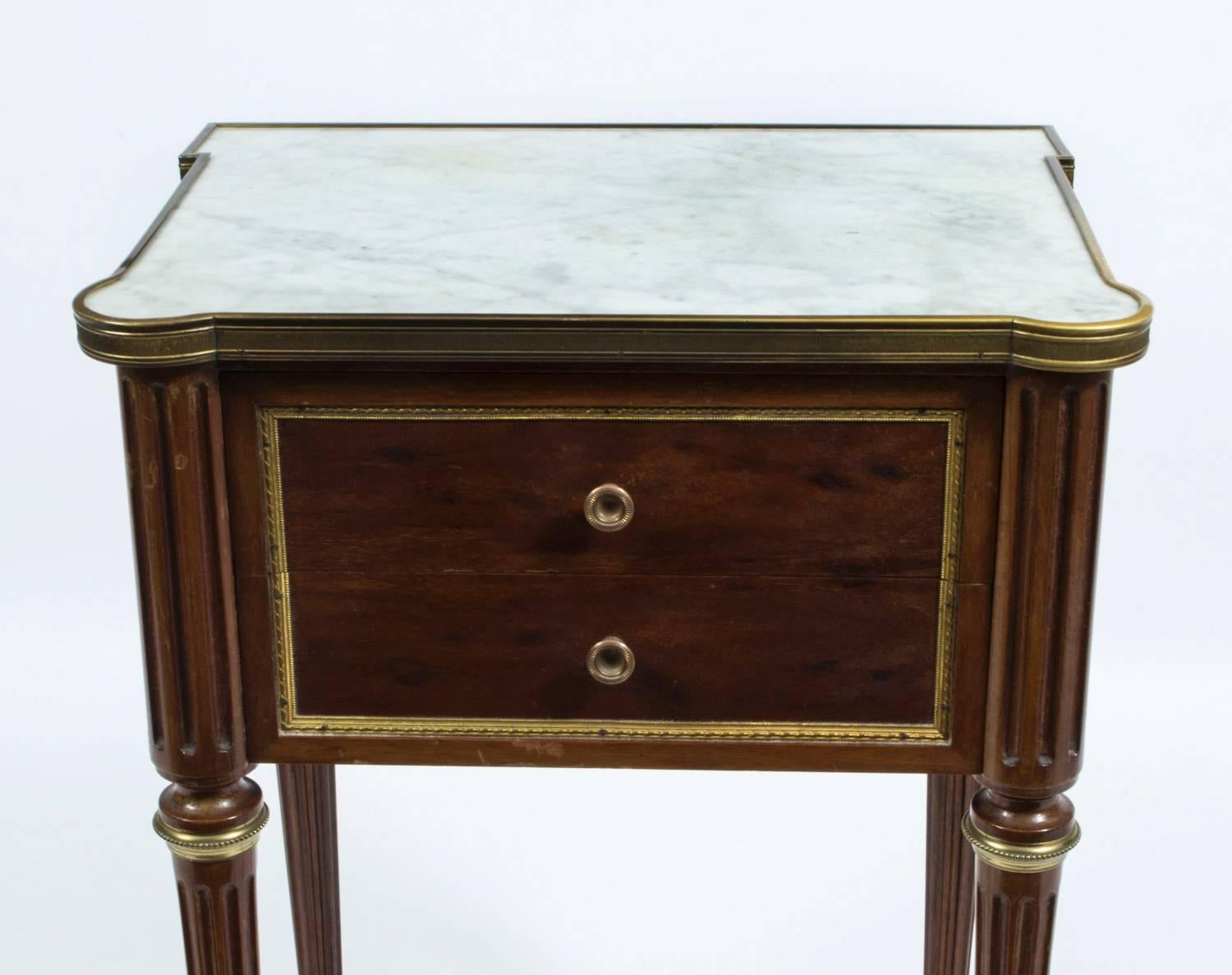 Antique Pair French Empire Style Bedside Cabinets, circa 1900 1