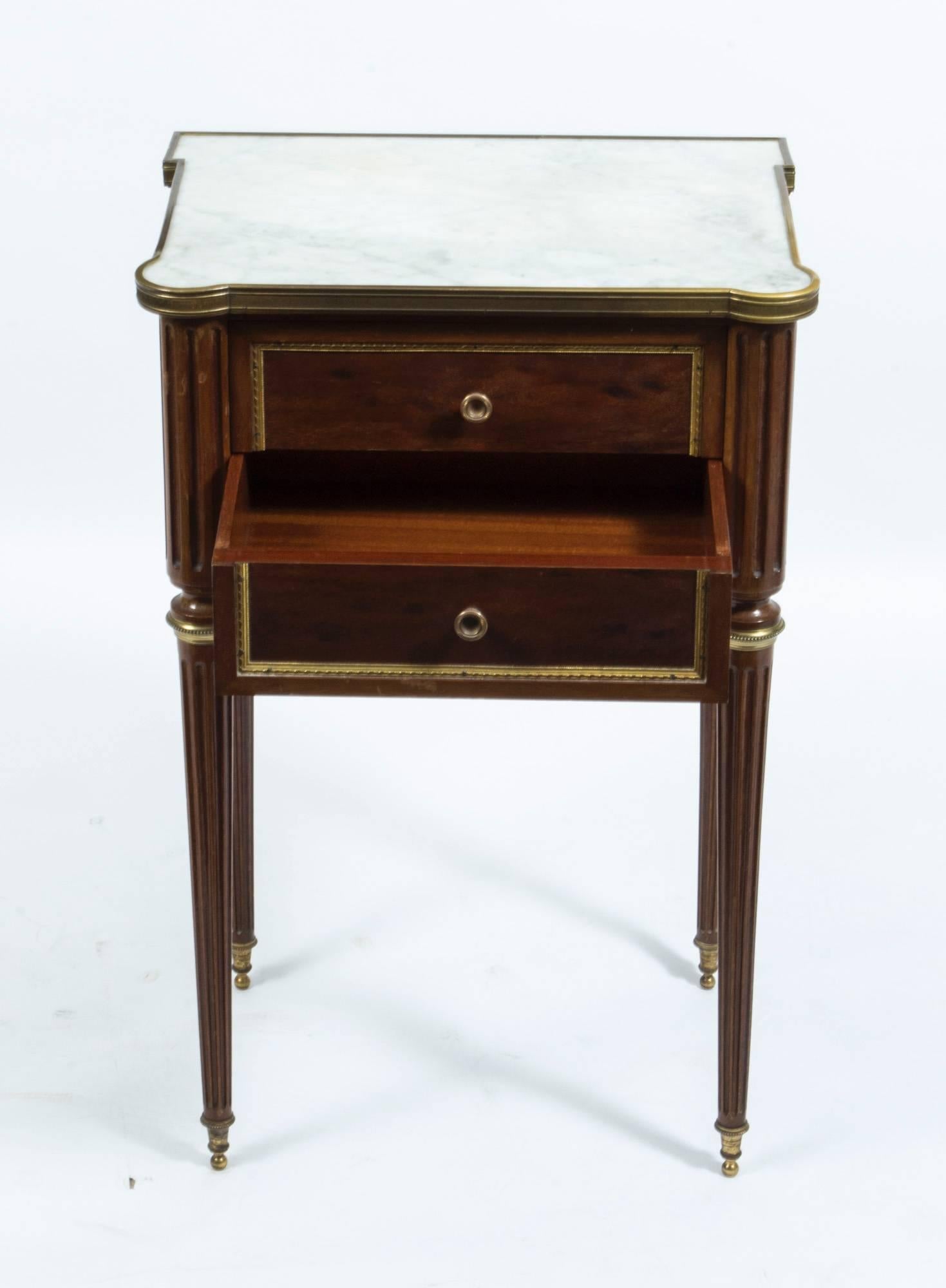 Antique Pair French Empire Style Bedside Cabinets, circa 1900 3