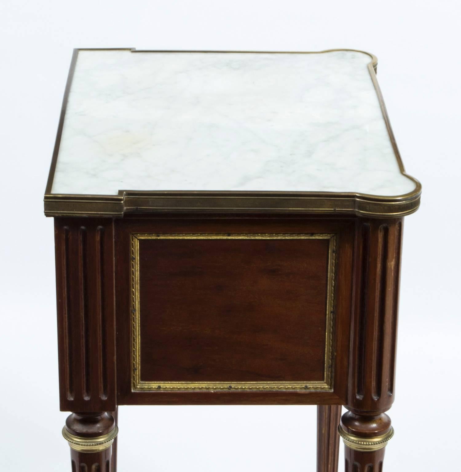 Antique Pair French Empire Style Bedside Cabinets, circa 1900 5
