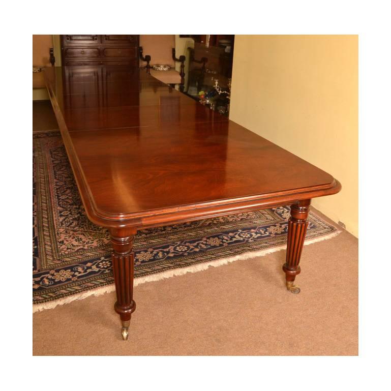 Vintage Victorian Dining Conference Table Mahogany 5