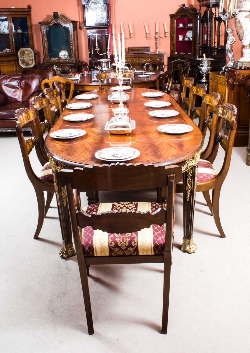 Antique Drop Leaf Table >> Antique Flame Mahogany Ormolu Dining Table and Ten Chairs ... Antique Drop Leaf Table >> Antique Flame Mahogany Ormolu Dining Table and Ten Chairs ...