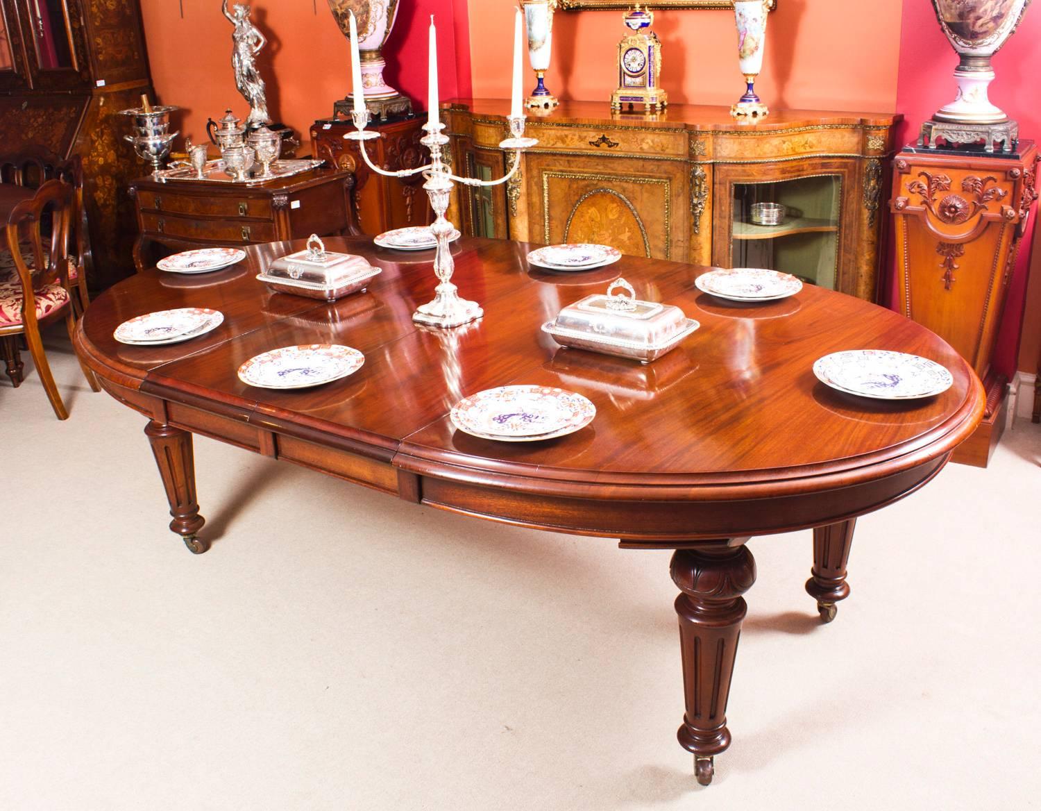 antique oval dining table