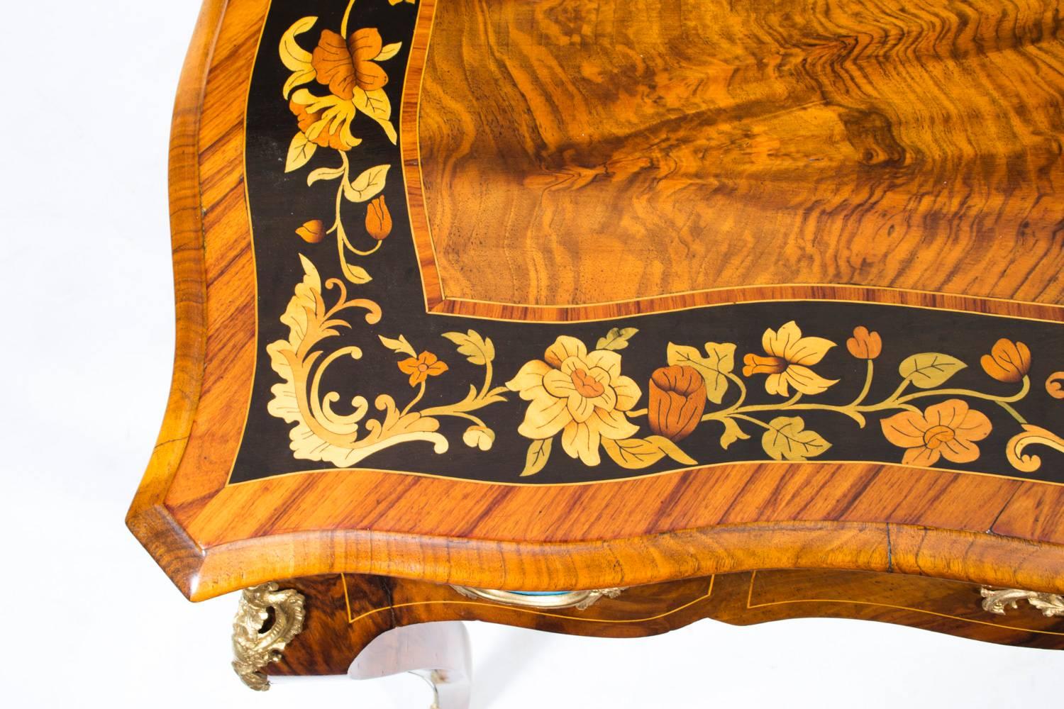 Antique French Card Table with Porcelain Plaques, circa 1880 In Excellent Condition In London, GB