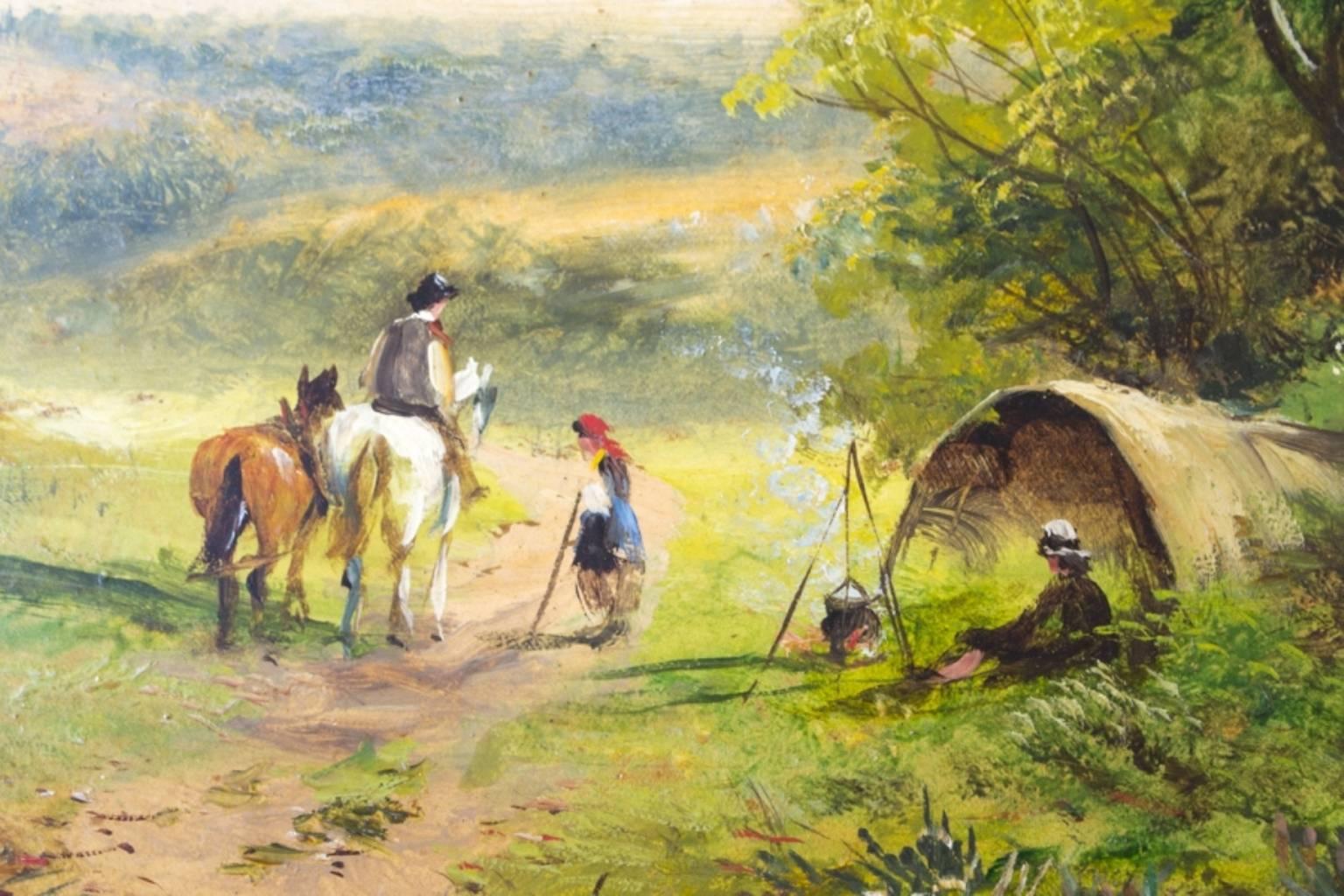 English Antique Oil Painting David Payne