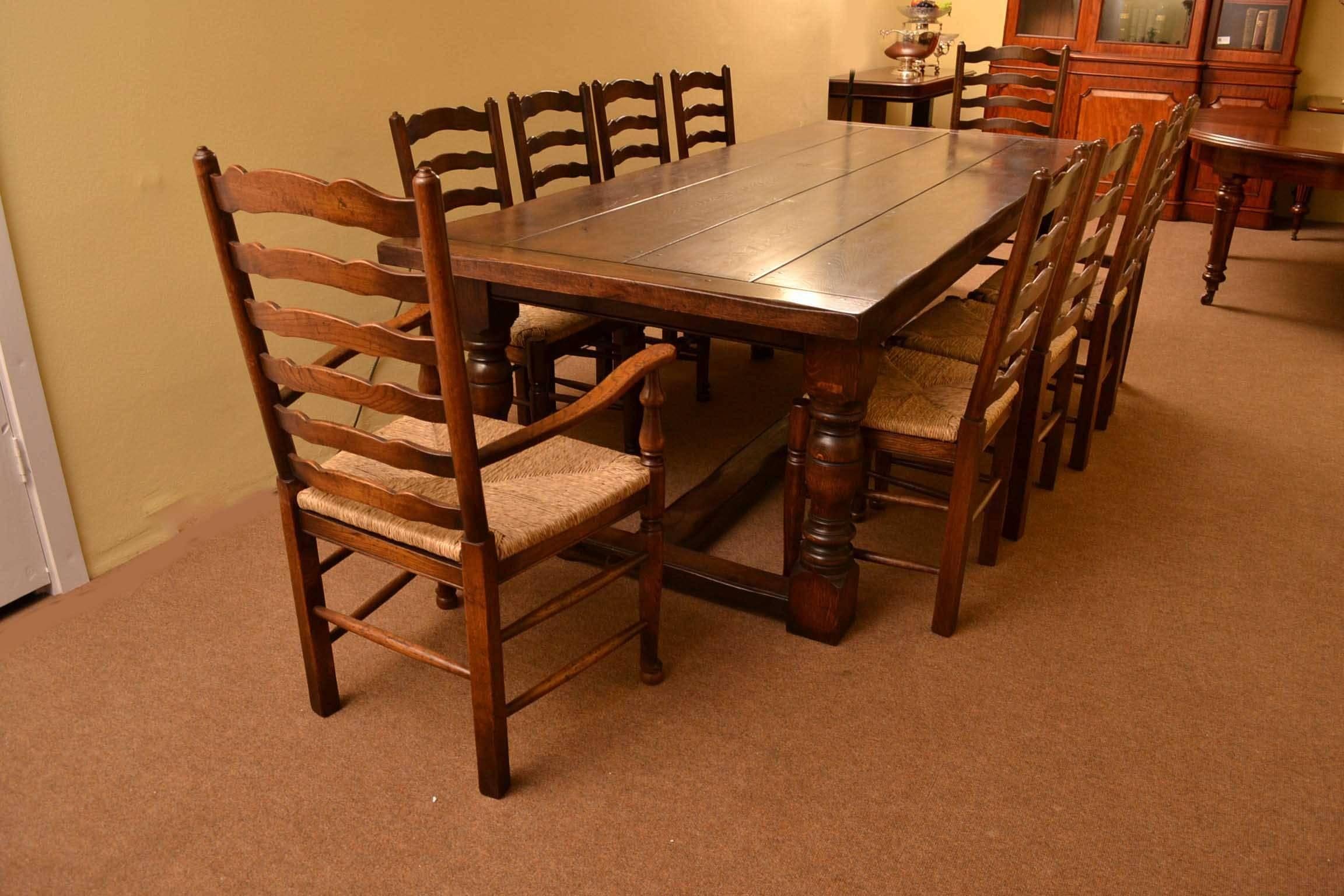 bespoke dining table and chairs