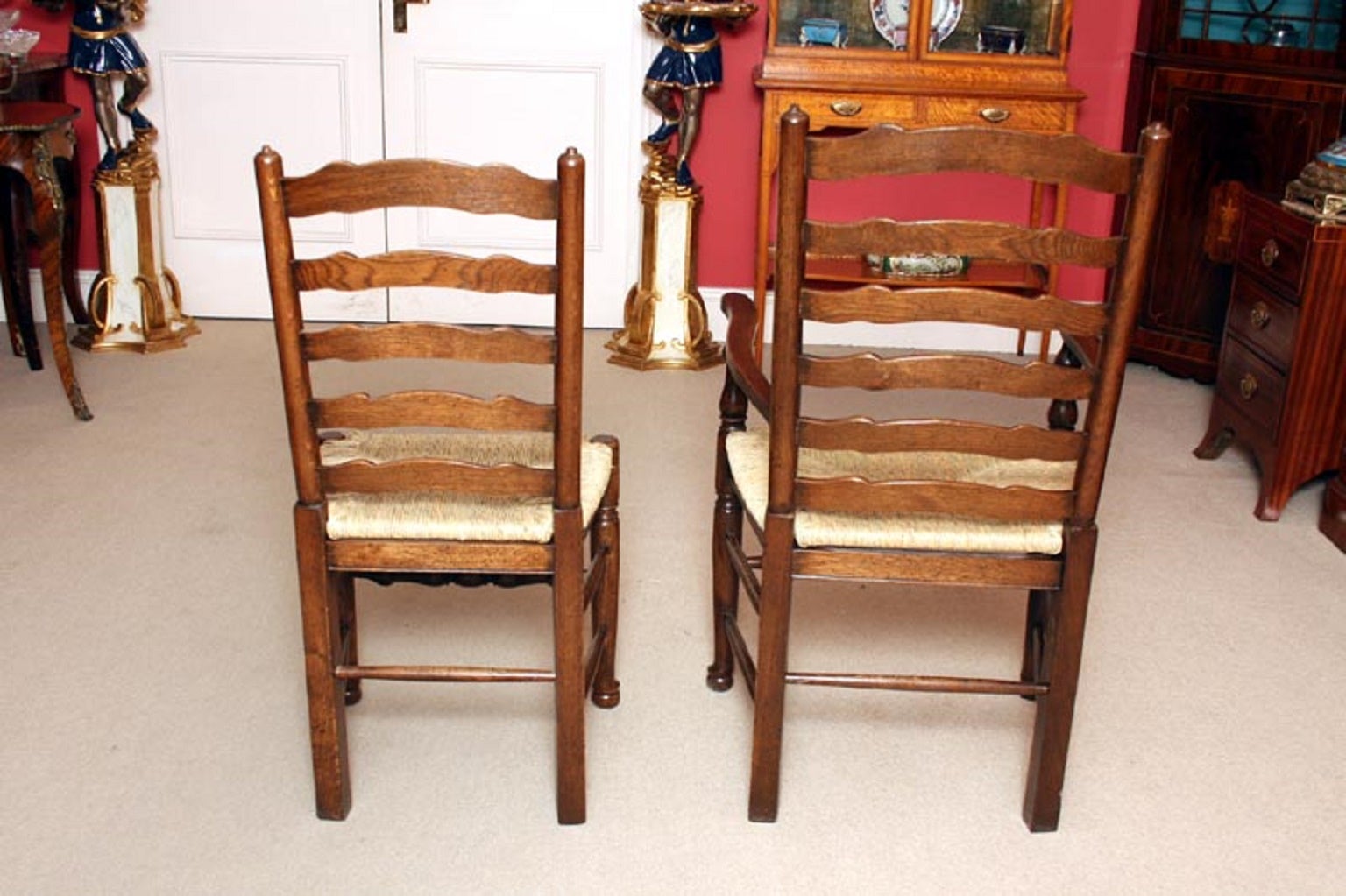 Bespoke Solid Oak Refectory Dining Table And 10 Chairs For At Bespoke Solid Oak Refectory Dining Table And 10 Chairs For At 1stdibs