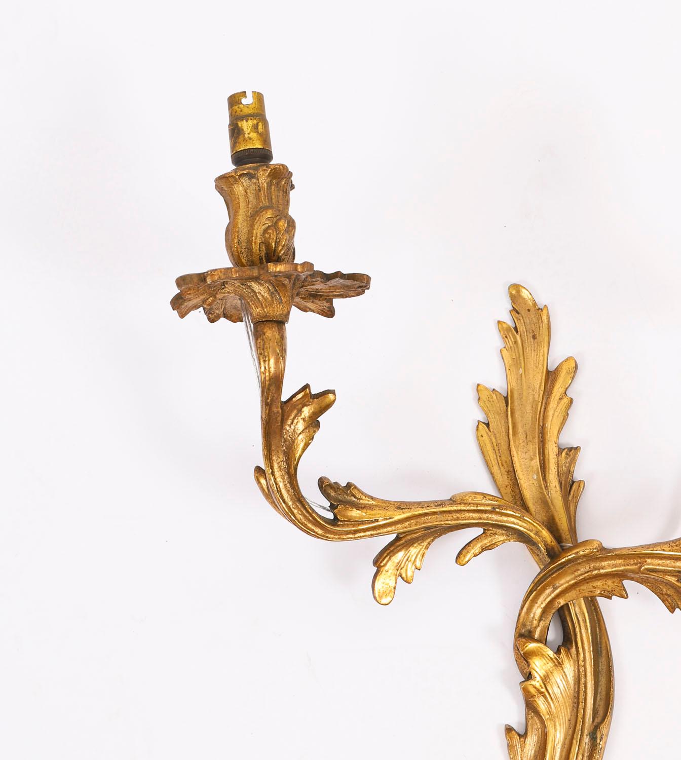 Conjunto Vintage de 6 Apliques de Ormolu de Estilo Neoclásico Francés Siglo XIX en Bueno estado para la venta en London, GB